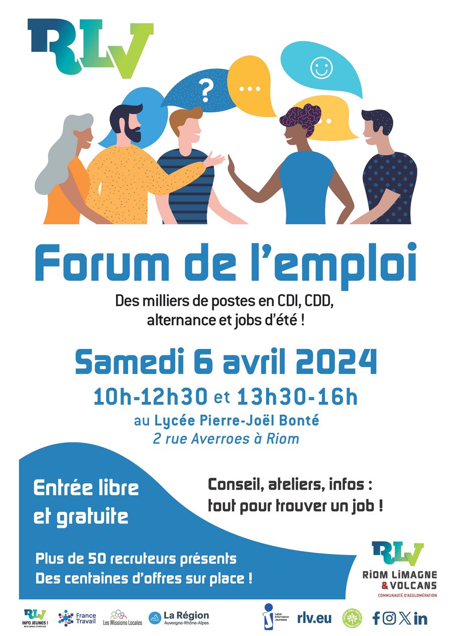 Forum emploi Riom Limagne & Volcans 